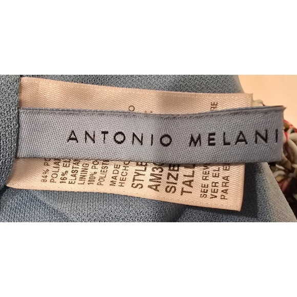 ANTONIO MELANI Floral One Piece Swimsuit - Pink and Green Size 6 - Picture 6 of 8